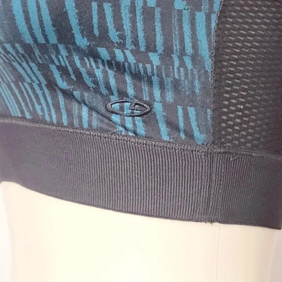 SMALL Champion C9 N9537 Strappy Wire Free Sports Bra Green & Black New withOUT T - Picture 4 of 4